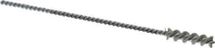 Weiler - 0.26" Diam Helical Nylon Tube Brush - 0.012" Filament Diam, 1" Brush Length, 5" OAL, 0.115" Diam Shank - USA Tool & Supply