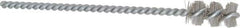 Weiler - 0.515" Diam Helical Nylon Tube Brush - 0.012" Filament Diam, 1" Brush Length, 5" OAL, 0.194" Diam Shank - USA Tool & Supply