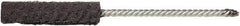Weiler - 1/2" Diam Helical Steel Tube Brush - 0.006" Filament Diam, 2" Brush Length, 5" OAL, 5/32" Diam Shank - USA Tool & Supply