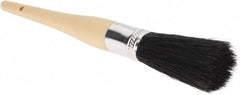 Weiler - 1-1/8" Oval Sash Brush - 2-1/4" Bristle Length - USA Tool & Supply