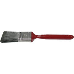 Weiler - 2" Flat Polyester Varnish Brush - 2" Bristle Length, 6-1/2" Metal Handle - USA Tool & Supply