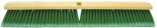 Weiler - 24" General Purpose Synthetic Push Broom - 3" Bristle Length, Foam Block, Threaded Handle Connection, Handle Sold Separately - USA Tool & Supply