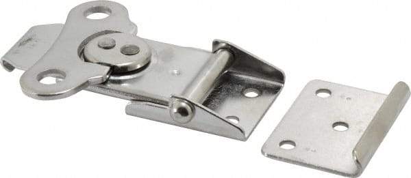 Value Collection - 3.43" Long x 2-3/4" Wide x 0.67" High, Draw Latch - Stainless Steel, with Natural Finish - USA Tool & Supply