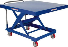 Vestil - 2,000 Lb Capacity, 34" Lift Height, Portable Workstation Manually Operated Lift - USA Tool & Supply