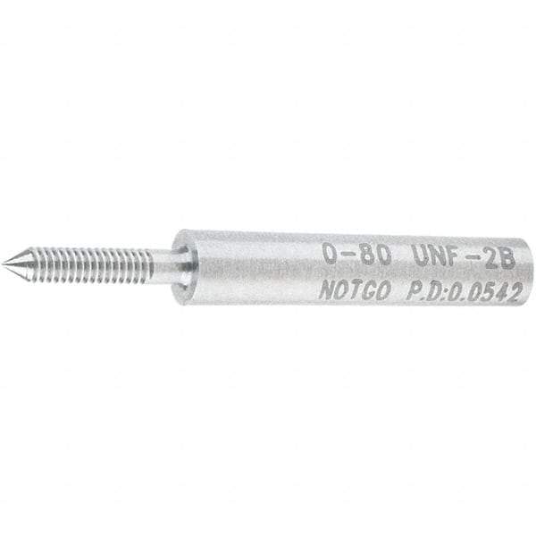 SPI - #0-80, Class 2B, Single End Plug Thread No Go Gage - Steel, Size 000 Handle Not Included - USA Tool & Supply