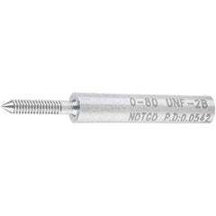 SPI - #0-80, Class 2B, Single End Plug Thread No Go Gage - Steel, Size 000 Handle Not Included - USA Tool & Supply