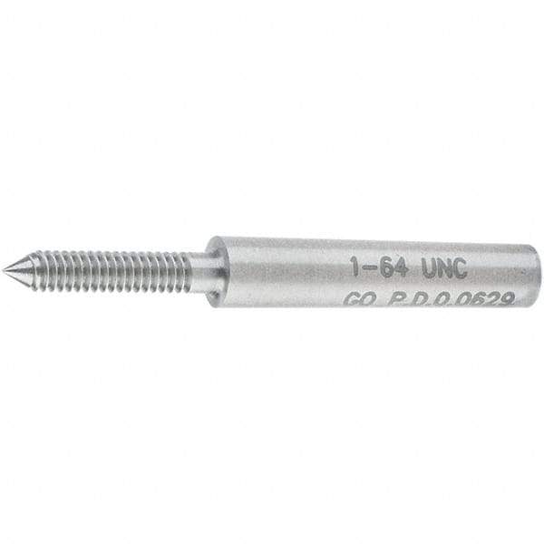 SPI - #1-64, Class 2B, 3B, Single End Plug Thread Go Gage - Steel, Size 000 Handle Not Included - USA Tool & Supply