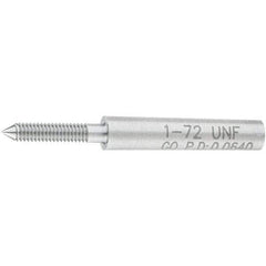 SPI - #1-72, Class 2B, 3B, Single End Plug Thread Go Gage - Steel, Size 000 Handle Not Included - USA Tool & Supply
