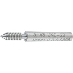 SPI - #3-48, Class 2B, Single End Plug Thread No Go Gage - Steel, Size 000 Handle Not Included - USA Tool & Supply