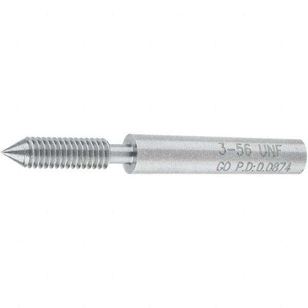SPI - #3-56, Class 2B, 3B, Single End Plug Thread Go Gage - Steel, Size 000 Handle Not Included - USA Tool & Supply
