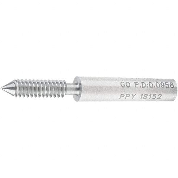 SPI - #4-40, Class 2B, 3B, Single End Plug Thread Go Gage - Steel, Size 00 Handle Not Included - USA Tool & Supply
