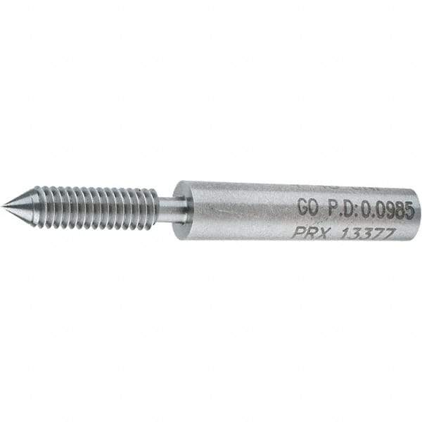 SPI - #4-48, Class 2B, 3B, Single End Plug Thread Go Gage - Steel, Size 00 Handle Not Included - USA Tool & Supply