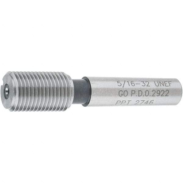SPI - 5/16-32, Class 2B, 3B, Single End Plug Thread Go Gage - Steel, Size 1 Handle Not Included - USA Tool & Supply