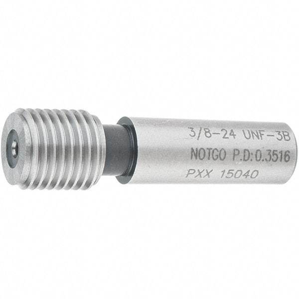 SPI - 3/8-24, Class 3B, Single End Plug Thread No Go Gage - Steel, Size 2 Handle Not Included - USA Tool & Supply