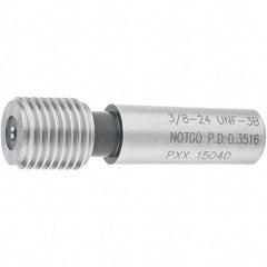 SPI - 3/8-24, Class 3B, Single End Plug Thread No Go Gage - Steel, Size 2 Handle Not Included - USA Tool & Supply