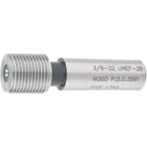 SPI - 3/8-32, Class 2B, Single End Plug Thread No Go Gage - Steel, Size 2 Handle Not Included - USA Tool & Supply