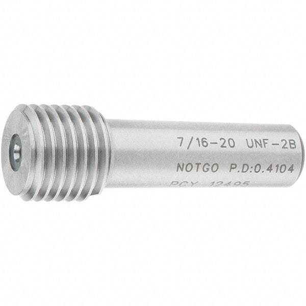 SPI - 7/16-20, Class 2B, Single End Plug Thread No Go Gage - Steel, Size 2 Handle Not Included - USA Tool & Supply