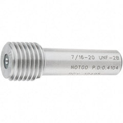 SPI - 7/16-20, Class 2B, Single End Plug Thread No Go Gage - Steel, Size 2 Handle Not Included - USA Tool & Supply