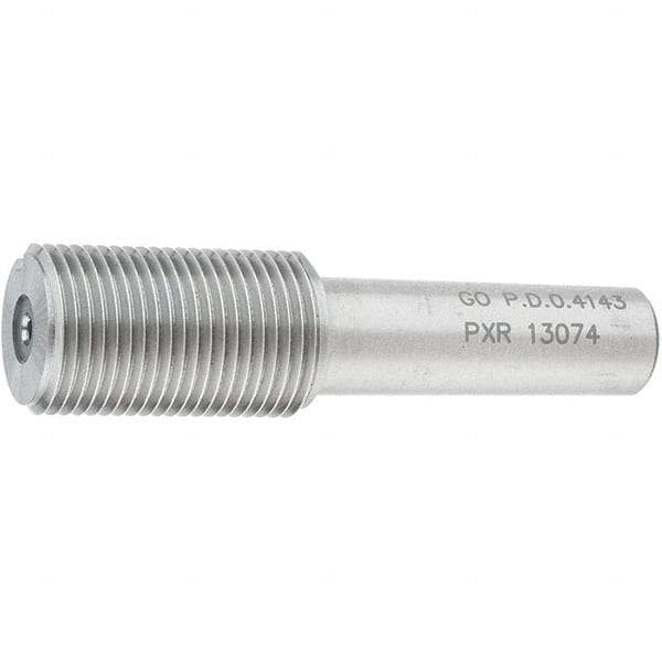 SPI - 7/16-28, Class 2B, 3B, Single End Plug Thread Go Gage - Steel, Size 2 Handle Not Included - USA Tool & Supply