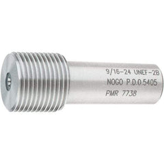 SPI - 9/16-24, Class 2B, Single End Plug Thread No Go Gage - Steel, Size 3 Handle Not Included - USA Tool & Supply