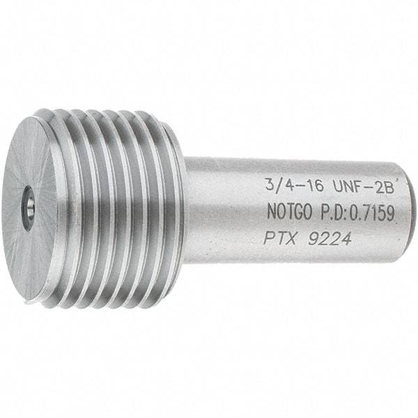 SPI - 3/4-16, Class 2B, Single End Plug Thread No Go Gage - Steel, Size 3 Handle Not Included - USA Tool & Supply