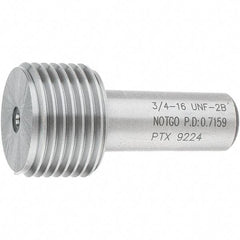 SPI - 3/4-16, Class 2B, Single End Plug Thread No Go Gage - Steel, Size 3 Handle Not Included - USA Tool & Supply
