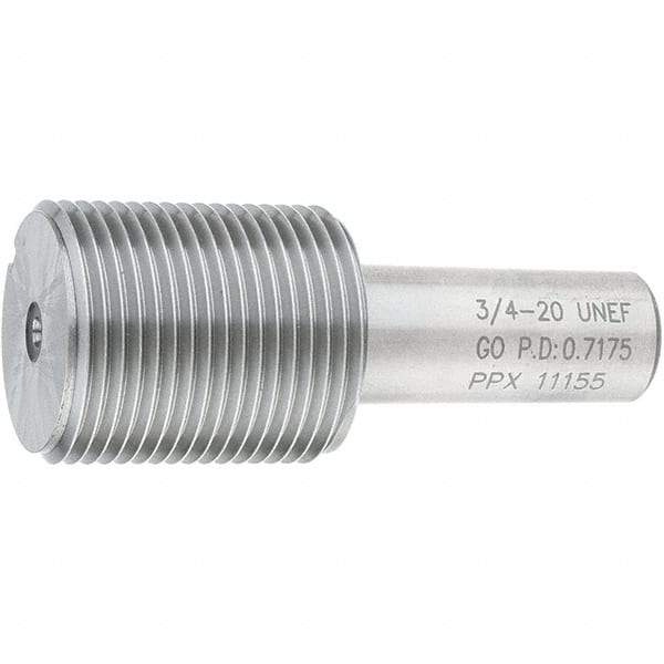 SPI - 3/4-20, Class 2B, 3B, Single End Plug Thread Go Gage - Steel, Size 3 Handle Not Included - USA Tool & Supply