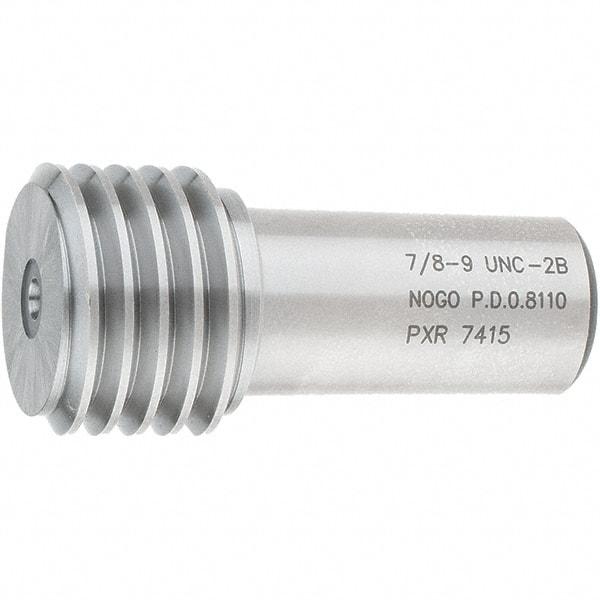 SPI - 7/8-9, Class 2B, Single End Plug Thread No Go Gage - Steel, Size 4 Handle Not Included - USA Tool & Supply
