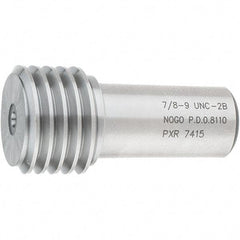 SPI - 7/8-9, Class 2B, Single End Plug Thread No Go Gage - Steel, Size 4 Handle Not Included - USA Tool & Supply
