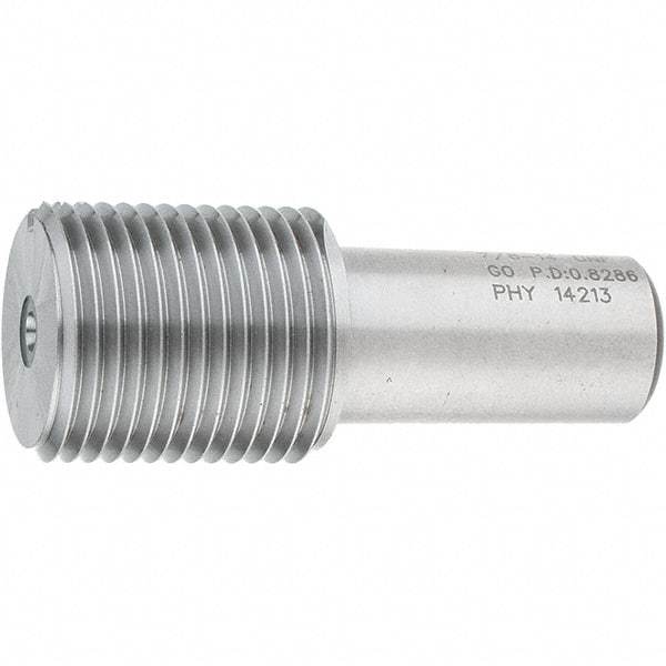 SPI - 7/8-14, Class 2B, 3B, Single End Plug Thread Go Gage - Steel, Size 4 Handle Not Included - USA Tool & Supply