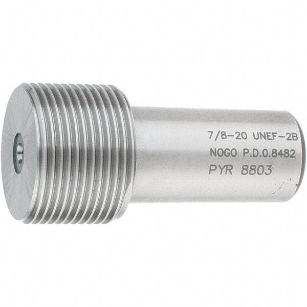 SPI - 7/8-20, Class 2B, Single End Plug Thread No Go Gage - Steel, Size 4 Handle Not Included - USA Tool & Supply