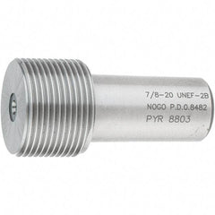 SPI - 7/8-20, Class 2B, Single End Plug Thread No Go Gage - Steel, Size 4 Handle Not Included - USA Tool & Supply