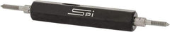 SPI - #1-64, Class 2B, Double End Plug Thread Go/No Go Gage - Steel, Size 000 Handle Included - USA Tool & Supply