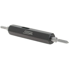 SPI - #1-72, Class 3B, Double End Plug Thread Go/No Go Gage - Steel, Size 000 Handle Included - USA Tool & Supply