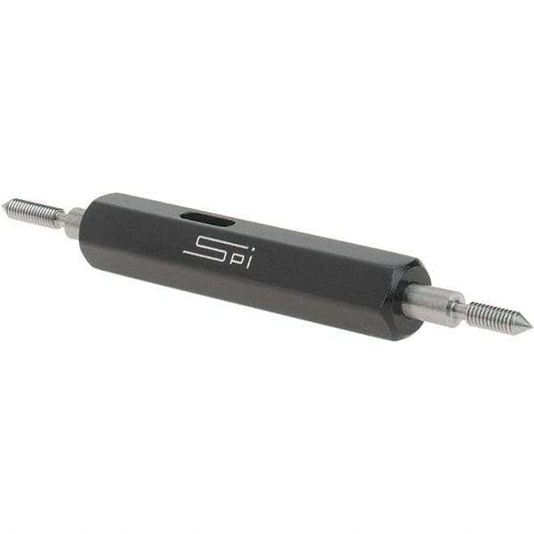 SPI - #2-64, Class 2B, Double End Plug Thread Go/No Go Gage - Steel, Size 000 Handle Included - USA Tool & Supply