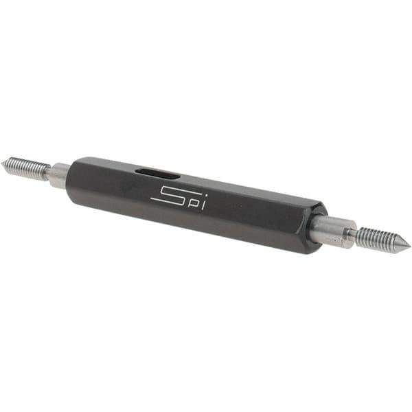 SPI - #4-48, Class 2B, Double End Plug Thread Go/No Go Gage - Steel, Size 00 Handle Included - USA Tool & Supply