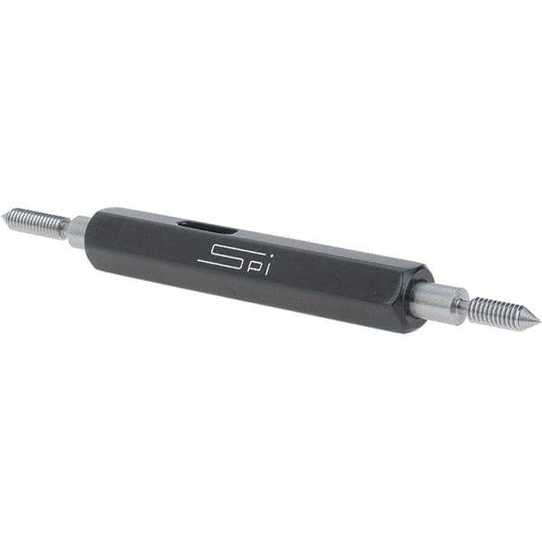 SPI - #4-48, Class 3B, Double End Plug Thread Go/No Go Gage - Steel, Size 00 Handle Included - USA Tool & Supply