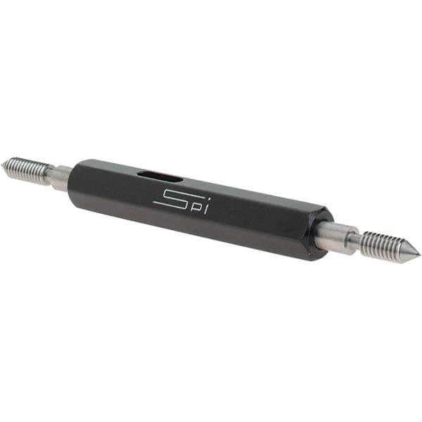 SPI - #6-40, Class 2B, Double End Plug Thread Go/No Go Gage - Steel, Size 00 Handle Included - USA Tool & Supply