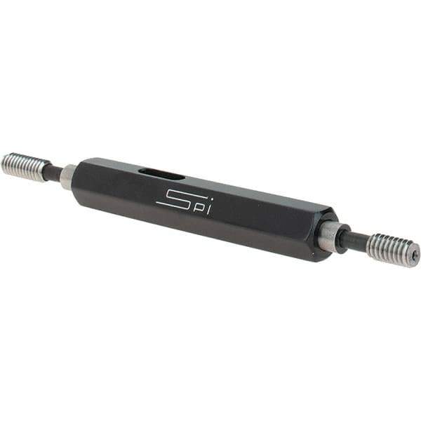 SPI - #8-32, Class 3B, Double End Plug Thread Go/No Go Gage - Steel, Size 0 Handle Included - USA Tool & Supply