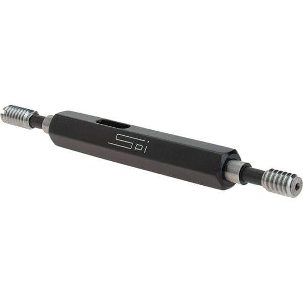 SPI - #10-24, Class 2B, Double End Plug Thread Go/No Go Gage - Steel, Size 0 Handle Included - USA Tool & Supply