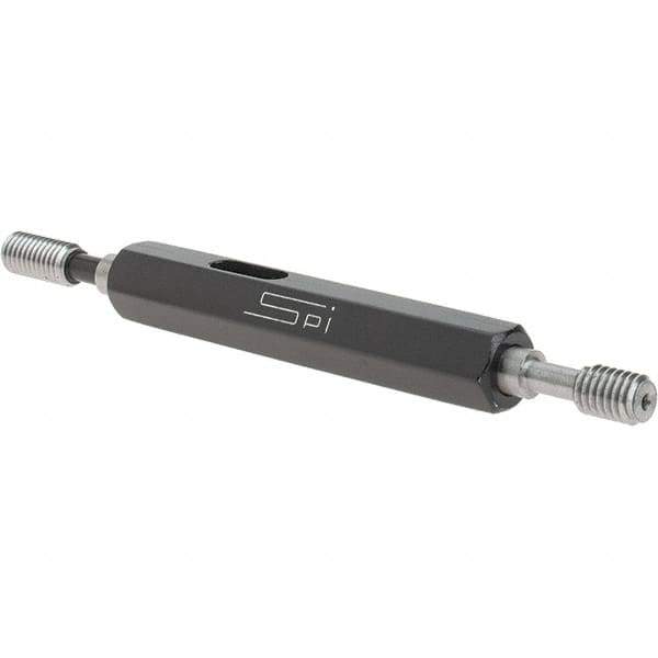 SPI - #10-32, Class 3B, Double End Plug Thread Go/No Go Gage - Steel, Size 0 Handle Included - USA Tool & Supply