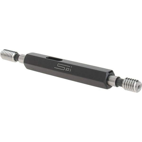 SPI - #12-24, Class 2B, Double End Plug Thread Go/No Go Gage - Steel, Size 0 Handle Included - USA Tool & Supply