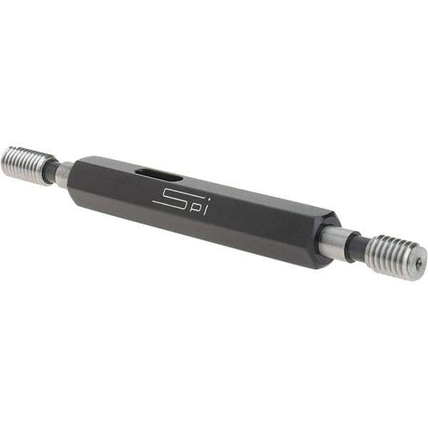 SPI - #12-28, Class 2B, Double End Plug Thread Go/No Go Gage - Steel, Size 0 Handle Included - USA Tool & Supply