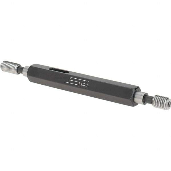 SPI - 1/4-28, Class 2B, Double End Plug Thread Go/No Go Gage - Steel, Size 1 Handle Included - USA Tool & Supply