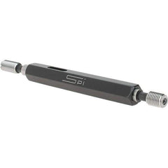 SPI - 1/4-32, Class 2B, Double End Plug Thread Go/No Go Gage - Steel, Size 1 Handle Included - USA Tool & Supply
