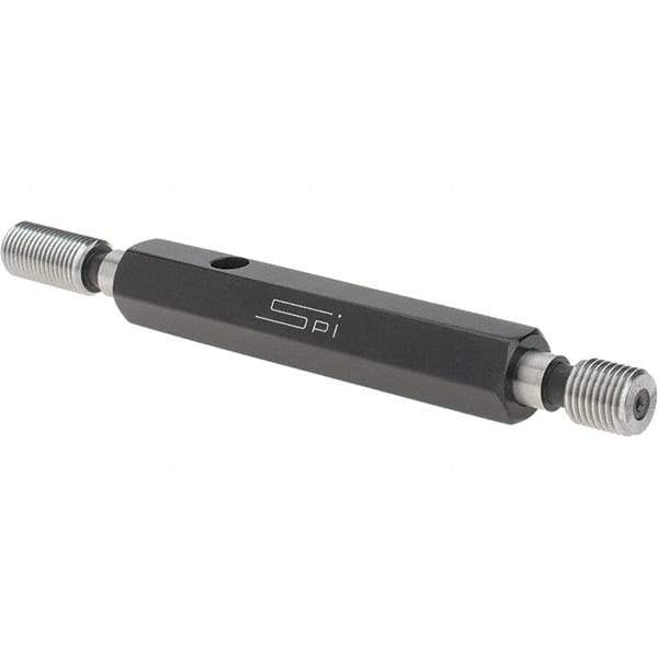 SPI - 3/8-24, Class 2B, Double End Plug Thread Go/No Go Gage - Steel, Size 2 Handle Included - USA Tool & Supply