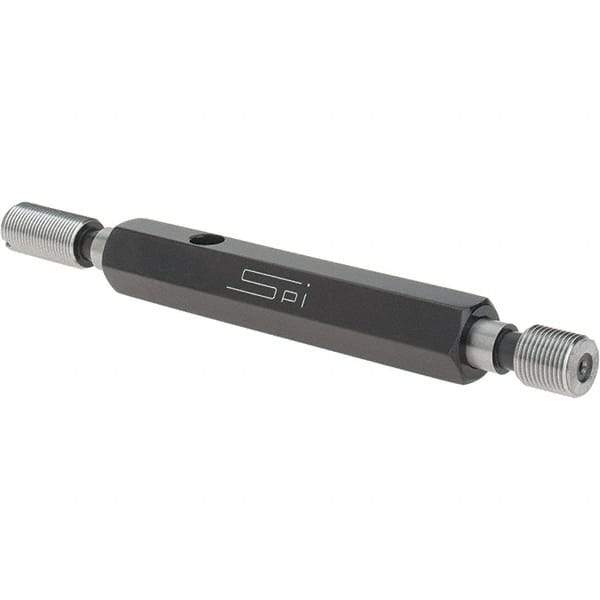 SPI - 3/8-32, Class 2B, Double End Plug Thread Go/No Go Gage - Steel, Size 2 Handle Included - USA Tool & Supply