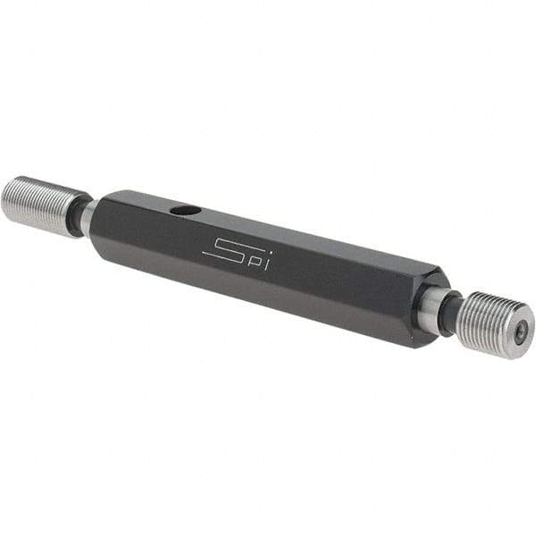 SPI - 3/8-32, Class 3B, Double End Plug Thread Go/No Go Gage - Steel, Size 2 Handle Included - USA Tool & Supply