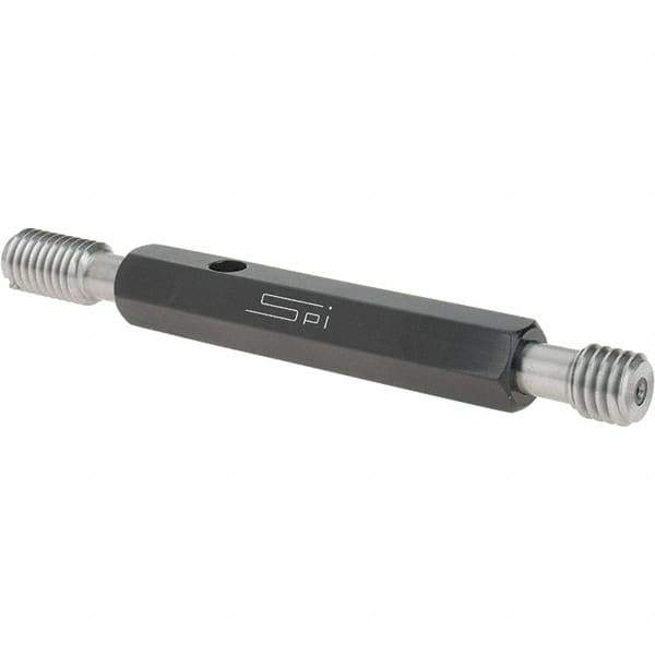 SPI - 7/16-14, Class 3B, Double End Plug Thread Go/No Go Gage - Steel, Size 2 Handle Included - USA Tool & Supply