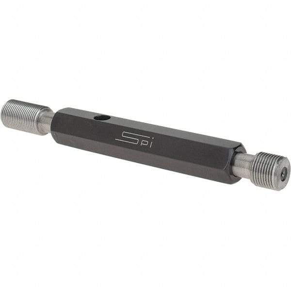 SPI - 7/16-28, Class 2B, Double End Plug Thread Go/No Go Gage - Steel, Size 2 Handle Included - USA Tool & Supply